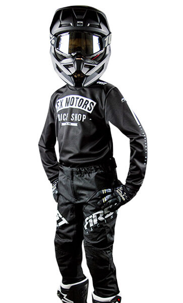 Tenue Cross Enfant FX MOTORS/FIRST Classic Vintage Noir