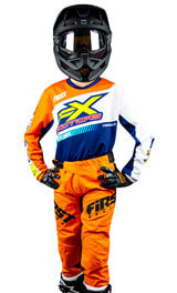 Tenue Cross Enfant FX MOTORS Racing Line Orange