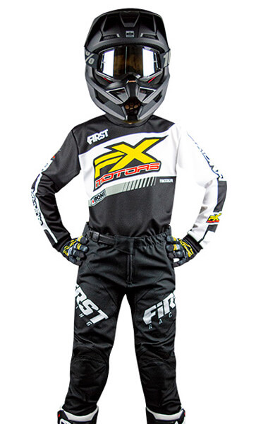 Tenue Cross Enfant FX MOTORS Racing Line Noir