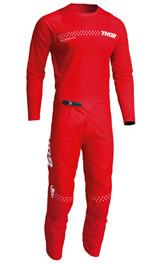 Tenue Cross Enfant THOR MX Sector Minimal Rouge