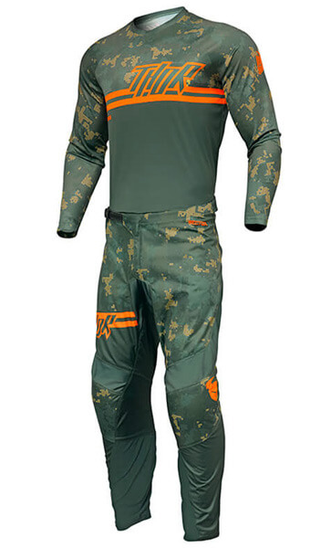 Tenue Cross Enfant THOR MX Sector Digi Camo Vert Kaki