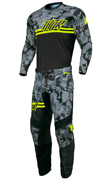 Tenue Cross Enfant THOR MX Sector Digi Camo Noir