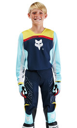 Tenue Cross Enfant Fox Racing 180 Elevated Bleu 2025