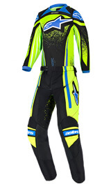Tenue Cross Enfant Alpinestars Racer Nomur Jaune/Bleu 4/5 Ans