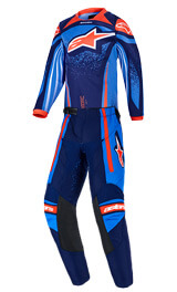 Tenue Cross Enfant Alpinestars Racer Nomur Bleu/Orange 4/5 Ans