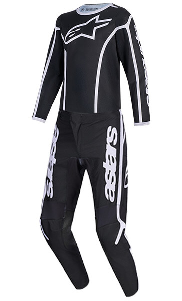 Tenue Cross Enfant Alpinestars Fluid Apex Noir/Gris 2026