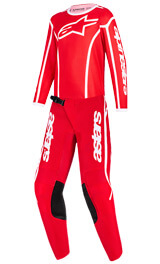 Tenue Cross Enfant Alpinestars Fluid Apex Rouge/Blanc 2026