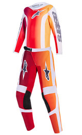 Tenue Cross Enfant Alpinestars Fluid Portl Rouge/Gris 2026