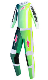 Tenue Cross Enfant Alpinestars Fluid Portl Vert/Noir 2026