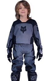 Tenue Cross Enfant Fox Racing 180 Shield Noir/Gris 2026