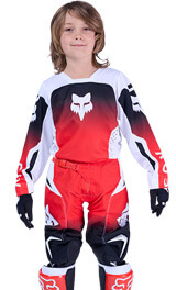 Tenue Cross Enfant Fox Racing 180 Shield Rouge/Blanc 2026