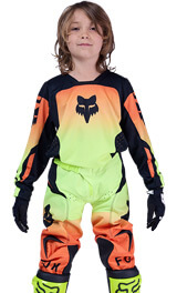 Tenue Cross Enfant Fox Racing 180 Shield Orange/Jaune 2026