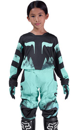 Tenue Cross Enfant Fox Racing 180 Kairos Turquoise/Noir 2026