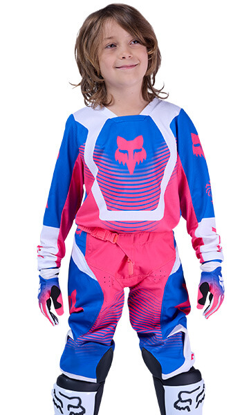 Tenue Cross Enfant Fox Racing 180 Collect Rose/Bleu 2026