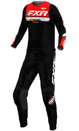 Tenue Cross Enfant FXR Racing Apex Noir/Rouge 2026