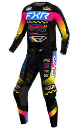 Tenue Cross Enfant FXR Racing Podium Noir/Rose 2026