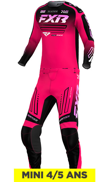 Tenue Cross Enfant FXR Racing Clutch Rose/Noir 4/5 ans 2026
