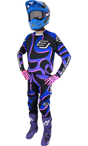 Tenue Cross Enfant Bud Racing Lava Bleu/Violet 2026