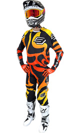 Tenue Cross Enfant Bud Racing Lava Orange/Jaune 2026