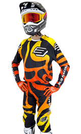 Tenue Cross Enfant Bud Racing Lava Orange/Jaune 2026