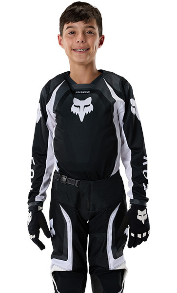 Tenue Cross Enfant Fox Racing 180 Frame Noir/Blanc 2027
