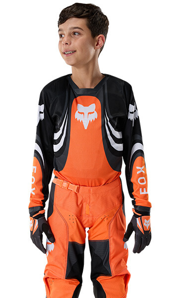 Tenue Cross Enfant Fox Racing 180 Draft Orange/Noir 2027