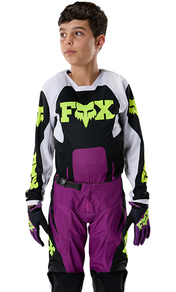 Tenue Cross Enfant Fox Racing 180 Raid Violet/Blanc 2027