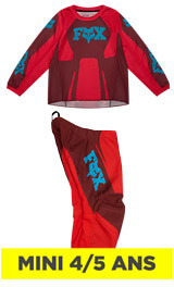 Tenue Cross Enfant Fox Racing 180 Raid Rouge 4/5 Ans 2027