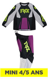 Tenue Cross Enfant Fox Racing 180 Raid Violet 4/5 Ans 2027