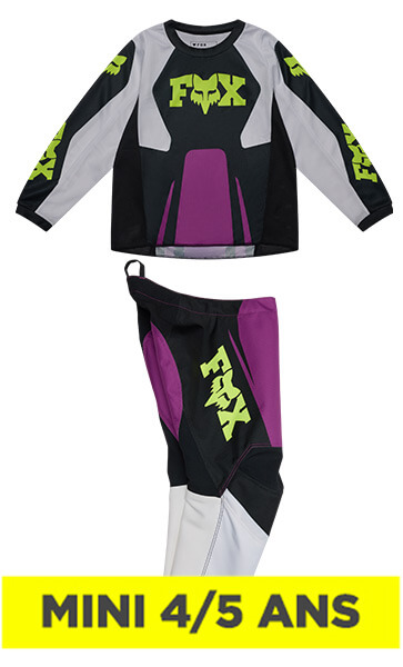 Tenue Cross Enfant Fox Racing 180 Raid Violet 4/5 Ans 2027