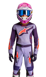 Tenue Cross Enfant Alpinestars Fluid Hunt Violet/Rouge 2027