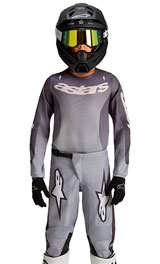 Tenue Cross Enfant Alpinestars Fluid Amber Gris 2027