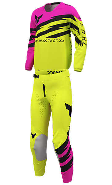 Tenue Cross Enfant THOR MX Launchmode Shockie Noir/Rose 2027