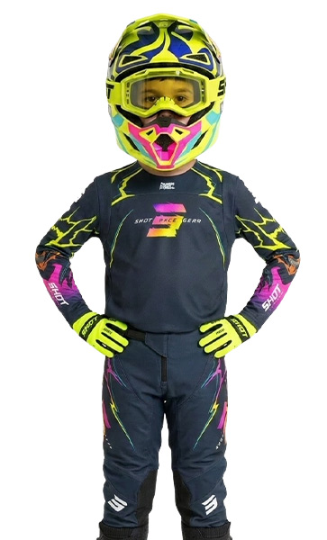 Tenue Cross Enfant SHOT Contact Rac Navy 2027