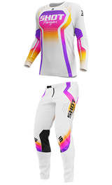 Tenue Cross Enfant SHOT Contact Stream Blanc 2027