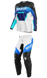 Tenue Cross Enfant SHOT Draw Struck Bleu/Blanc 2027