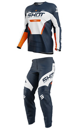 Tenue Cross Enfant SHOT Draw Struck Navy/Orange 2027