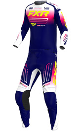 Tenue Cross FXR Racing Clutch MX Bleu/Rose 2026