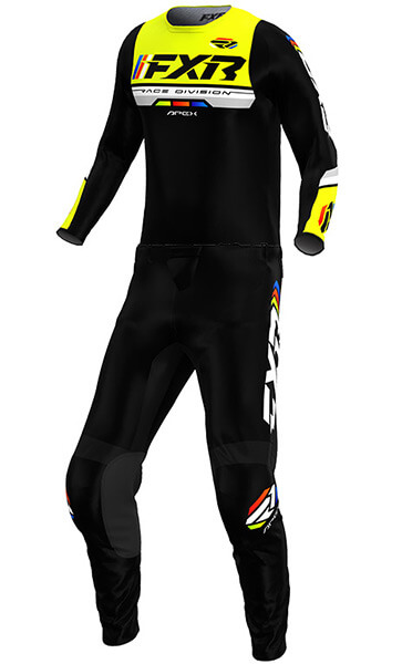 Tenue Cross FXR Racing Apex MX Jaune/Noir 2026