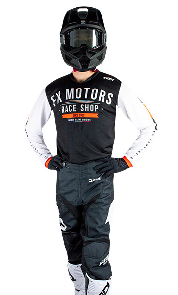 Tenue Cross FX MOTORS/FIRST Classic Noir/Orange