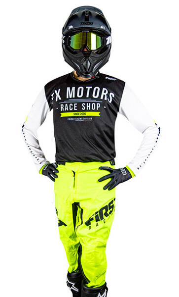 Masque Cross 100% Strata 2 Jaune Fluo 2023 - FX MOTORS