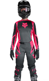 Tenue Cross Femme Fox Racing 180 Shield Noir/Rose 2026