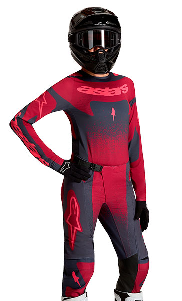 Tenue Cross Femme Alpinestars Stella Techstar Swan Rouge/Gris 27