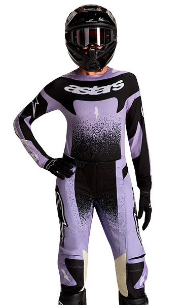 Tenue Cross Femme Alpinestars Stella Techstar Swan Lila/Noir 27