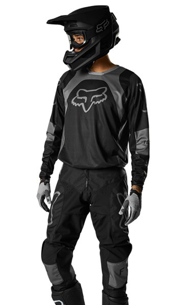 Tenue cross enfant Fox 2022 180 Skew - Jaune Fluo | 3AS RACING