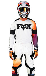 Tenue Cross Fox Racing 360 Streak Blanc 2024