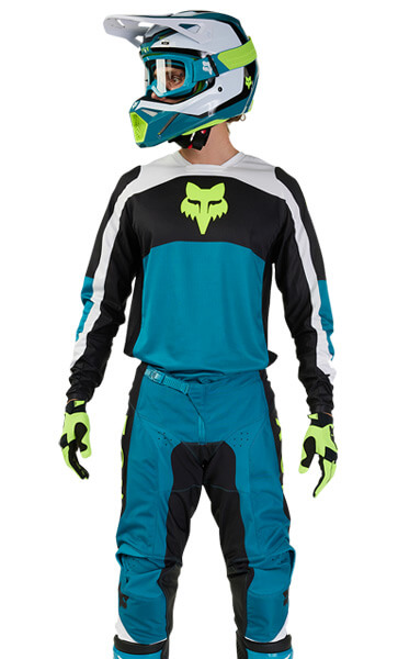 Tenue Cross Fox Racing 180 Nitro Vert-Bleu 2024