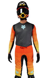 Tenue Cross Fox Racing Flexair Grid Gris/Orange 2025