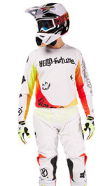 Tenue Cross Fox Racing 180 Hello Future Blanc 2025