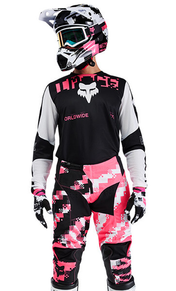 Tenue Cross Fox Racing 180 Digi Image Noir/Rose 2025